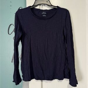 Banana Republic Navy Blue Long Sleeve Shirt Malibu Tee S Small